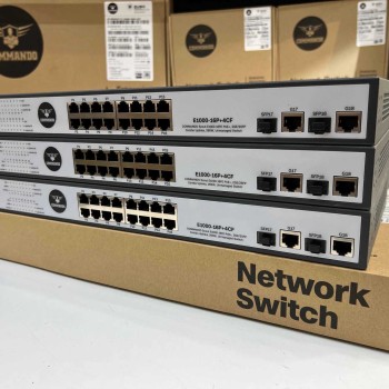 ElOOO-16P+4CF COMMANDO SCOUT EIOOO 16FE FULL POE/POE+ , 2GE/2SFP COMBO UPLINKS, 260W, UNMANAGED SWITCH