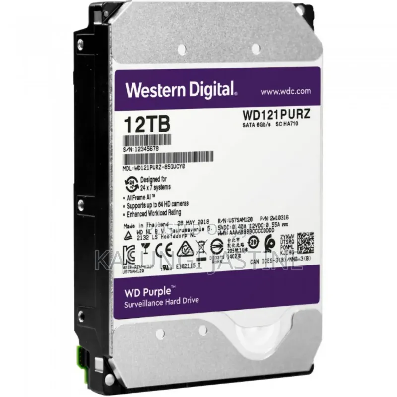 12 Tb Wd Purple Surveillance Hard Drive
