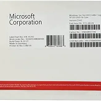 Windows Server 2022 Standard - ( 16 Core Pack ) Lifetime License Key