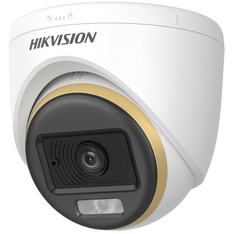 COLOR VU 20 MITR DOME FULL COLOR WITH AUDIO GOLD STRIP HIK VISION / DS-2CE70DF3T-LPFS
