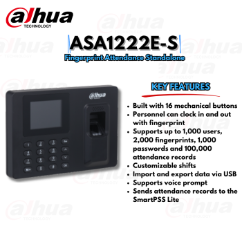 DH-ASA1222E-S TIME ATTENDANCE