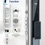 TRENDYLOCK X12 SMARTLOCK – Tuya App, Password, Fingerprint, Card, Key